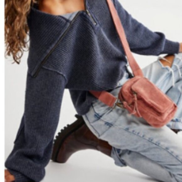 Free People Pink Crossbody Bag - Picture 2 of 7